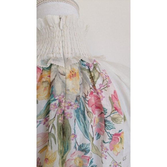 Zimmermann Zinnia Shirred Waist Long Dress - Picture 8 of 12